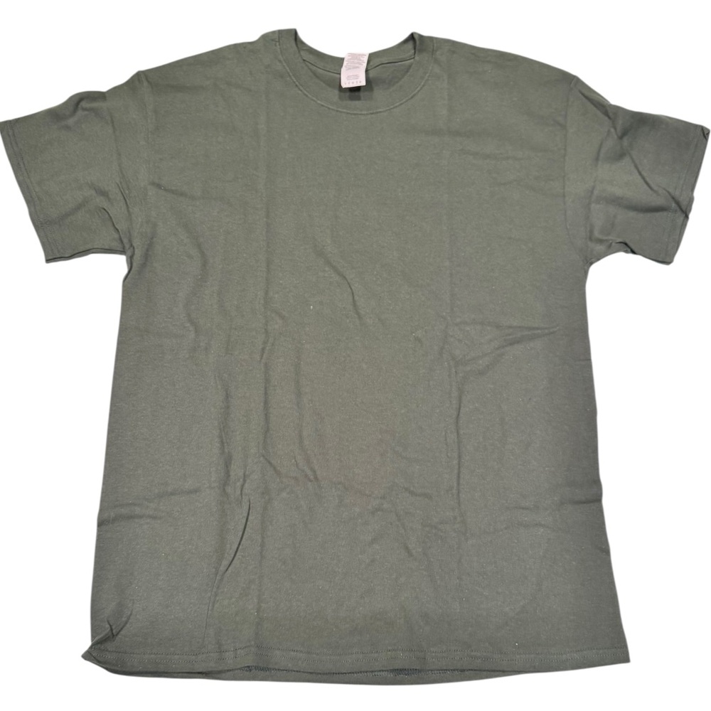 NWOT GILDAN 100% Cotton Short Sleeve Green T Shirt Large
